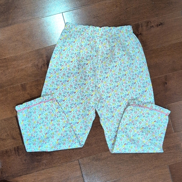 Rachel Riley girl pajamas. Pink and yellow floral. Size 8. - Picture 7 of 7